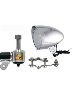 Faro Bici Delantero Cromado Con Dinamo - 103611 - NHR