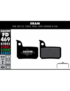 Pastillas Freno Bici Disco Galfer Sram Red 22. Fd469g1053. - 131363 - Galfer