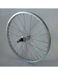 Rueda Bici Rodi 20 Trasera Aluminio Buje Rosca Con Tuercas - 103667 - Rodi
