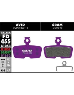Pastillas Freno Bici Disco Galfer E-bikes Avid Code, Sram Code R, Rsc, Guide Re. - 140381 - Galfer