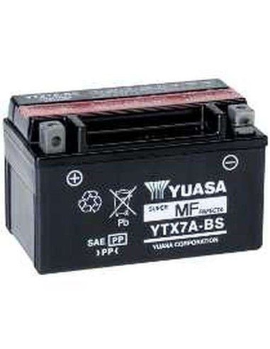 Bateria Moto Yuasa Ytx7a-bs - 97644 - Yuasa