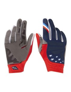 Guantes Alpinestars Motocross Aviator Azul-rojo-blanco - 152696 - Alpinestars