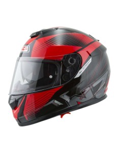 Casco NZI Symbio Duo 2 Indy Negro Rojo - 40060645 - NZI