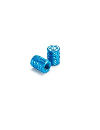 Tapón válvula de aluminio patrón helicoidal azul - 90338W1018BU - Yamaha