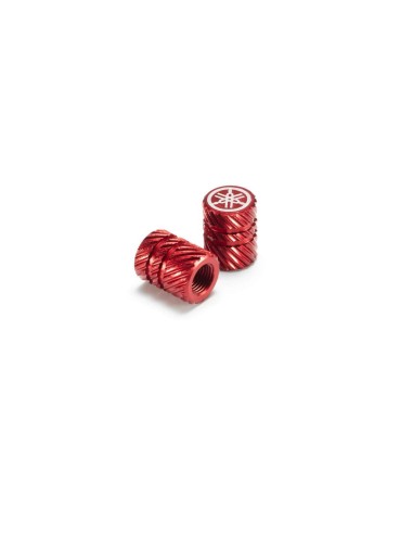 Tapón válvula de aluminio patrón helicoidal rojo - 90338W1018RE - Yamaha