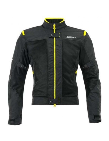 Cazadora Acerbis Ramsey Vented Ce Negro-amarillo - 149300 - Acerbis