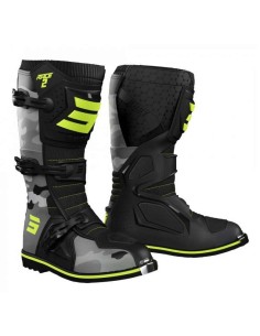 Botas Shot Motocross Race 2 Jr. Camuflaje-Amarillo - 160892 - Shot