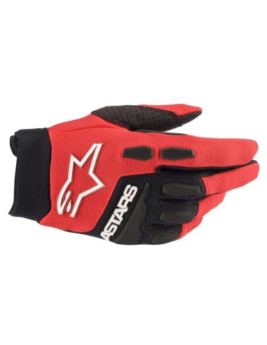 Guantes Alpinestars Motocross Full Bore Rojo-Negro