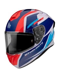 Casco Mt Ff106 Pro Targo Pro Sound Blanco-Rojo-Azul - 159940 - MT