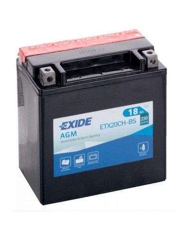 Bateria Exide YTX20CH-BS - 167914 - EXIDE