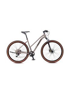 Bici Trekking MONTY CITY CORSA MIXTA 28" 1x10V Disco Hidraúlico Gris-Negro - 163593 - Monty