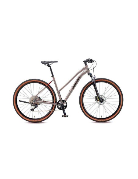Bici Trekking MONTY CITY CORSA MIXTA 28" 1x10V Disco Hidraúlico Gris-Negro - 163593 - Monty