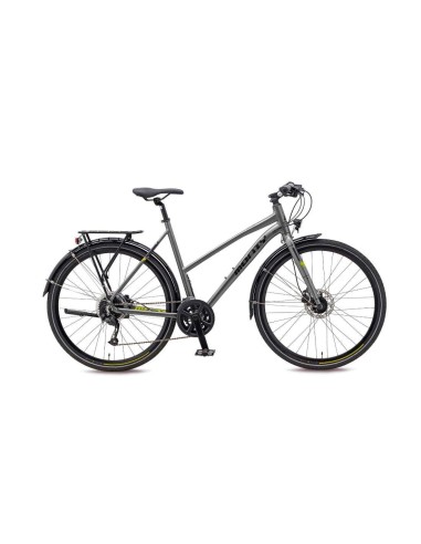 Bici Trekking Aluminio MONTY CITY ROCK 28" 2x9V Gris Oscuro - 166388 - Monty