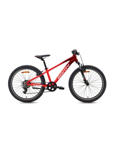 Bici Infantil Aluminio Monty 24 Kx7 V-Brake Rojo - 160973 - Monty