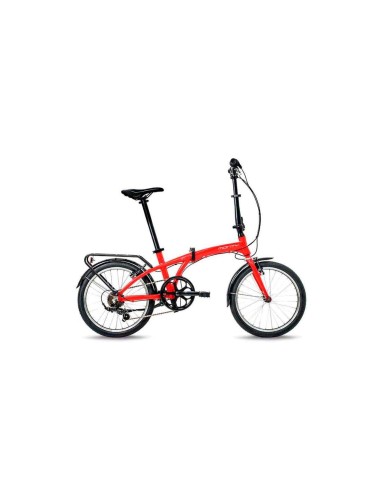 Bicicleta Plegable Aluminio Monty City Source Plegable 6V V-Brake Rojo - 162831 - Monty