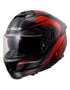 Casco LS2 FF808 Stream II Fury Negro, Rojo - 174276 - LS2