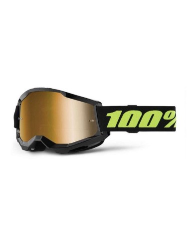 Gafas 100% strata2 negro, oro - 174651 - Kawasaki