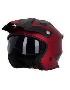 Casco Acerbis aria 06 metallic rojo