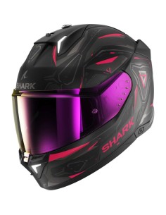Casco Shark Skwal I3 Linik Negro Mate, Fucsia - 171519 - Shark
