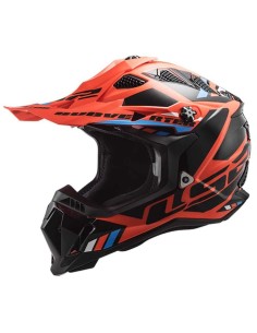 Casco Ls2 Motocross Mx700 Subverter Stomp Naranja-Negro - 163387 - LS2