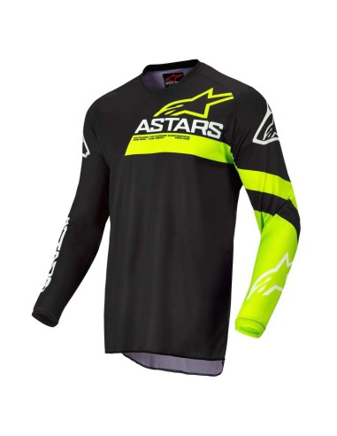 Camiseta Alpinestars Fluid Chaser Negro, Amarillo - 161147 - Alpinestars