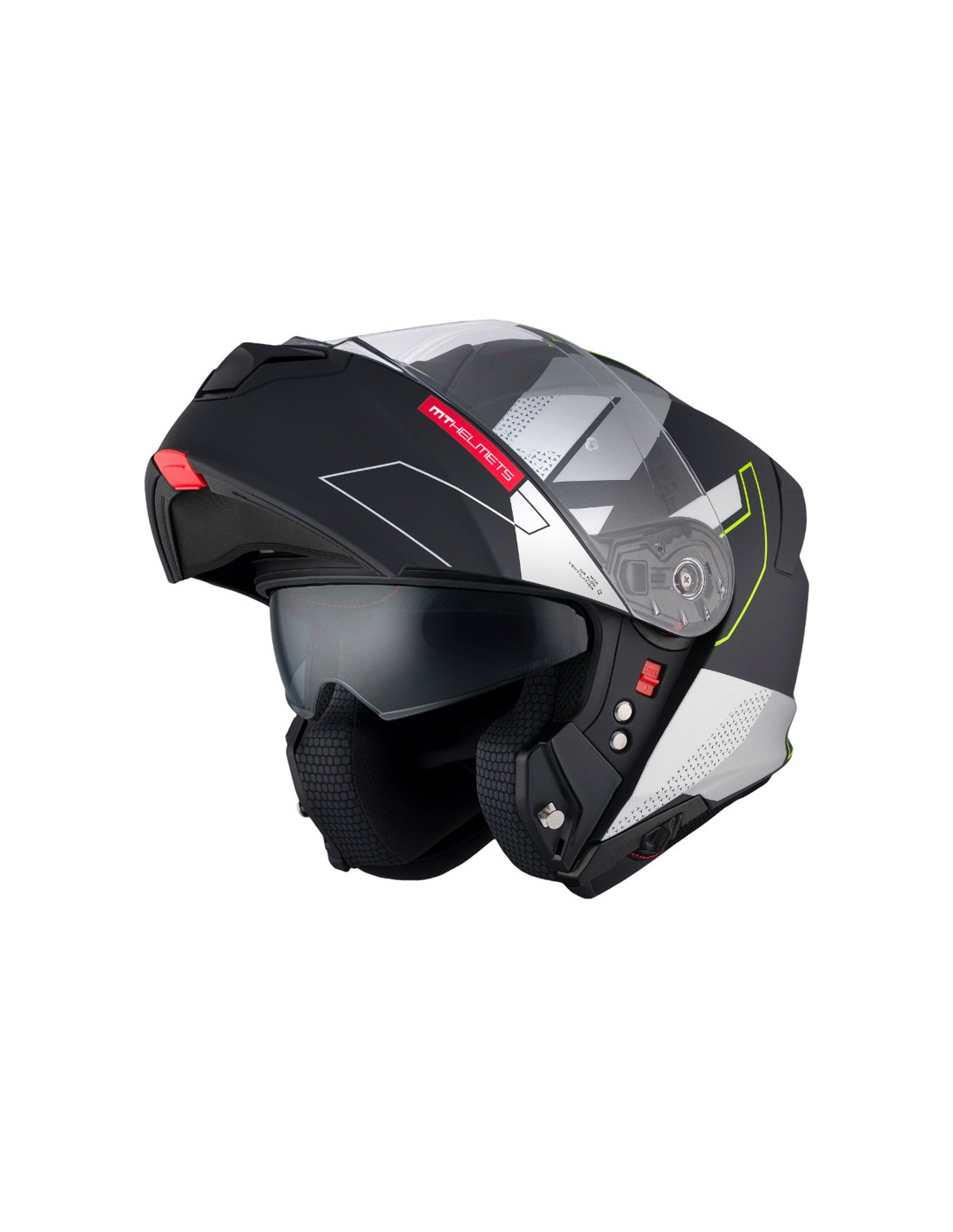 Casco MT Modular Genesis Talo Negro, Gris Al
