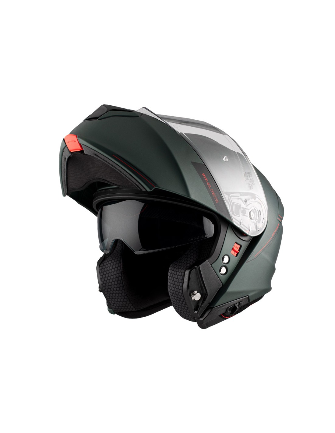 Casco MT Modular Genesis Verde Mate Al Mejor