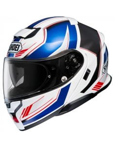 Casco Shoei Modular Neotec3 Grasp TC10 Blanco, Azul, Rojo