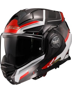 Casco LS2 Modular FF901 Advant X Spectrum Blanco-Negro-Rojo | Navarro Hermanos