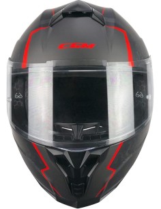 Casco CGM Integral 320G Neutron Negro Mate, Rojo 2
