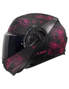 Casco LS2 Modular FF910 Advant II Sophia Negro, Rosa