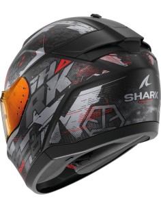 Casco Shark Integral Ridill 2 Molokai Negro Mate, Rojo 2