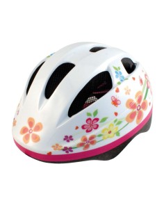 Casco Bici Infantil Flores Blanco-color - 110630 - NHR