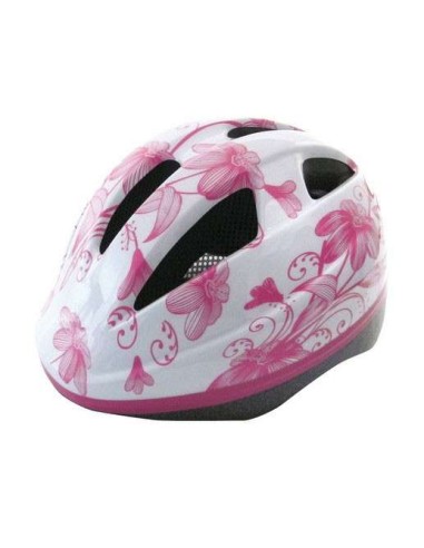 Casco Bici Infantil Flores Blanco-rosa - 106347 - NHR