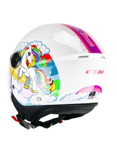 Casco CGM Infantil 261D Dreams Blanco, Fucsia 2