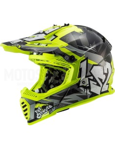 Casco LS2 Infantil MX437 Fast Amarillo, Negro