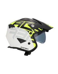 Casco Acerbis Trial Aria Graphic Negro, Amarillo 2