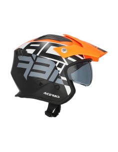 Casco Acerbis Trial Aria Graphic Naranja-Negro 2