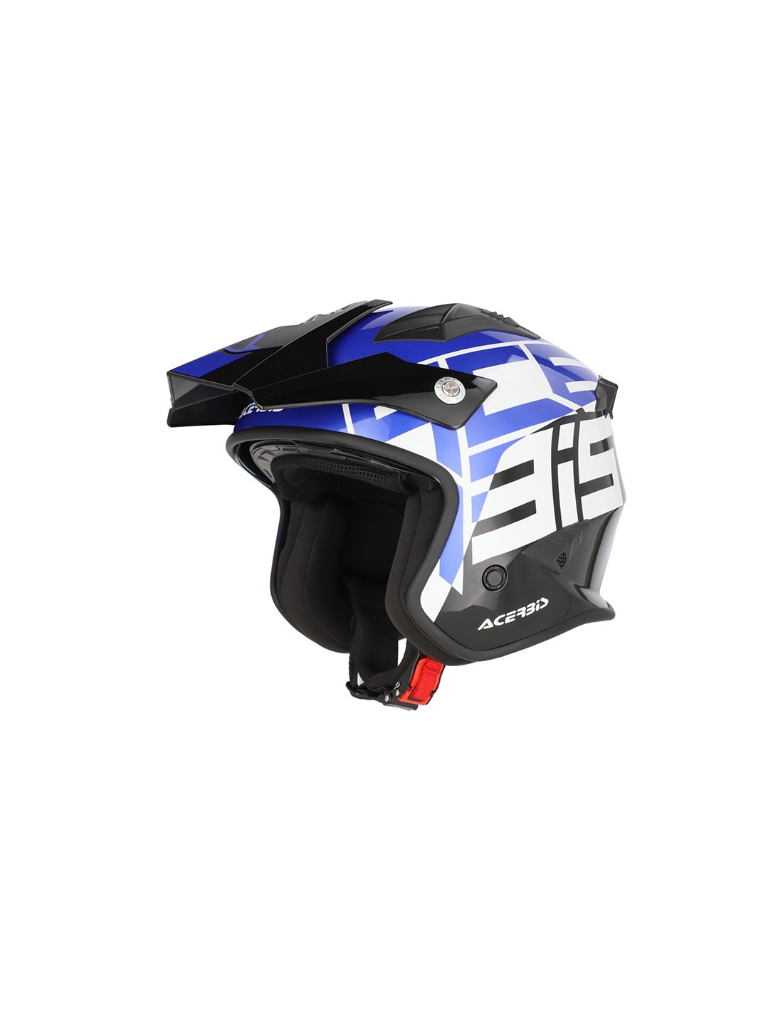 Casco Acerbis Trial Aria Graphic Negro, Azul