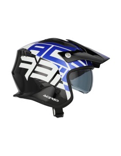 Casco Acerbis Trial Aria Graphic Negro, Azul 2