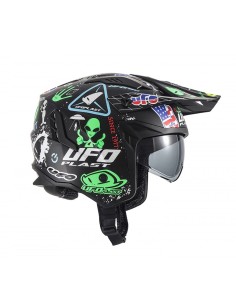 Casco UFO Trial Sheratan Replica Negro 2