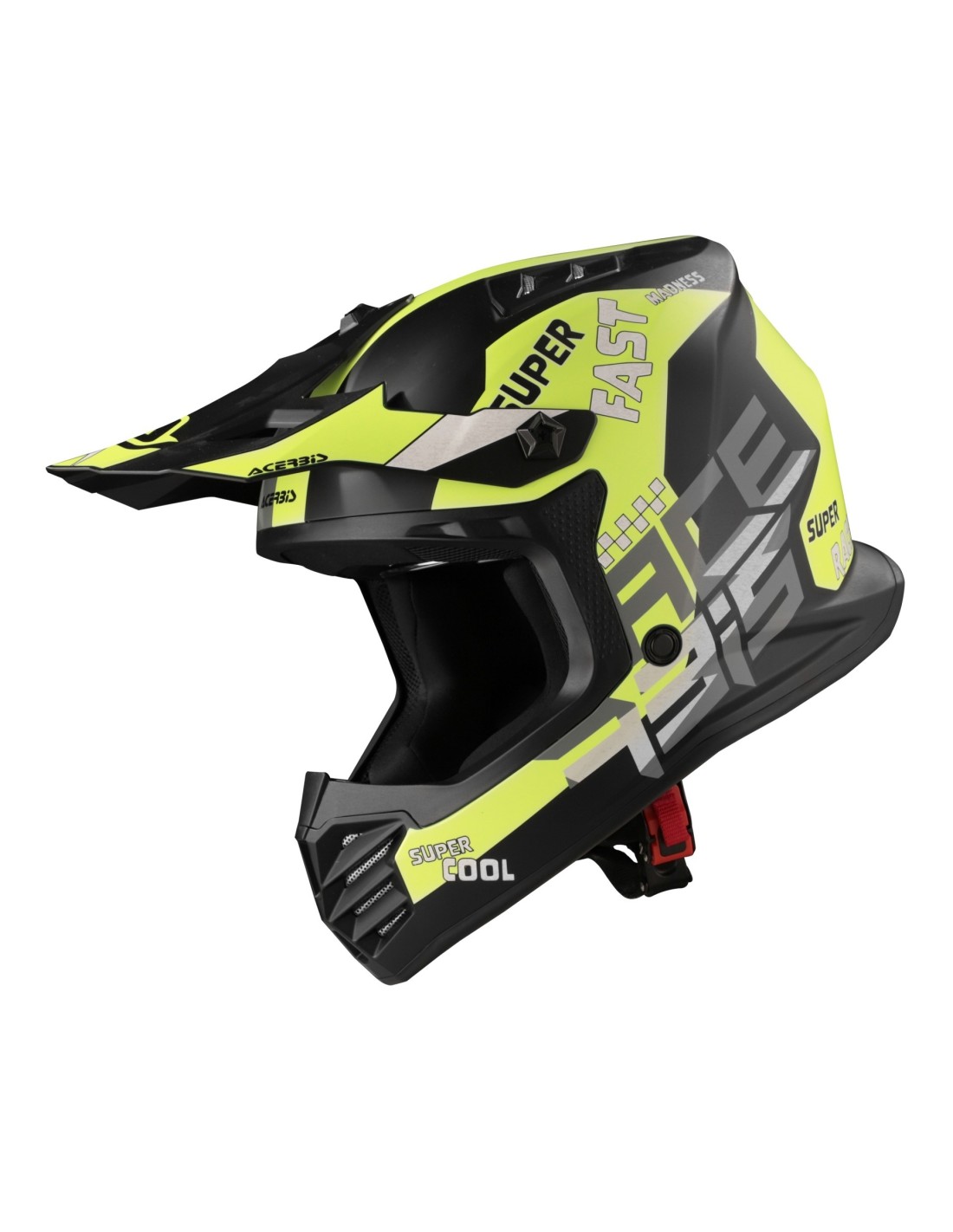 Casco Acerbis Infantil Profile Junior Negro, Amarillo
