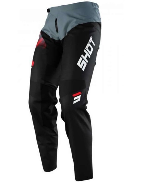 Pantalon Shot Motocross Versus Negro-Rojo - 160801 - Shot