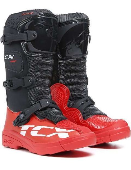 Botas TCX Motocross Comp Kid Negro-Rojo - 162624 - TCX