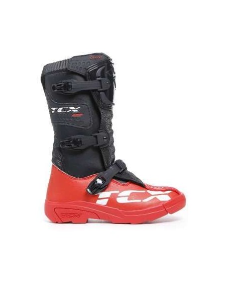 Botas TCX Motocross Comp Kid Negro-Rojo - 162624 - TCX