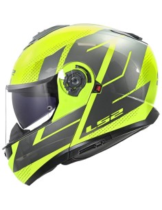 Casco LS2 Modular FF908 Strobe II Code Gris, Amarillo