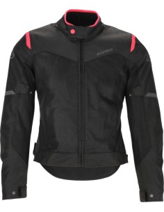 Cazadora Acerbis Ramsey CE Vented Lady Negro-Rosa 2