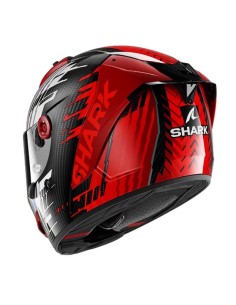 Casco Shark Integral Aeron Edgy Negro, Rojo 2