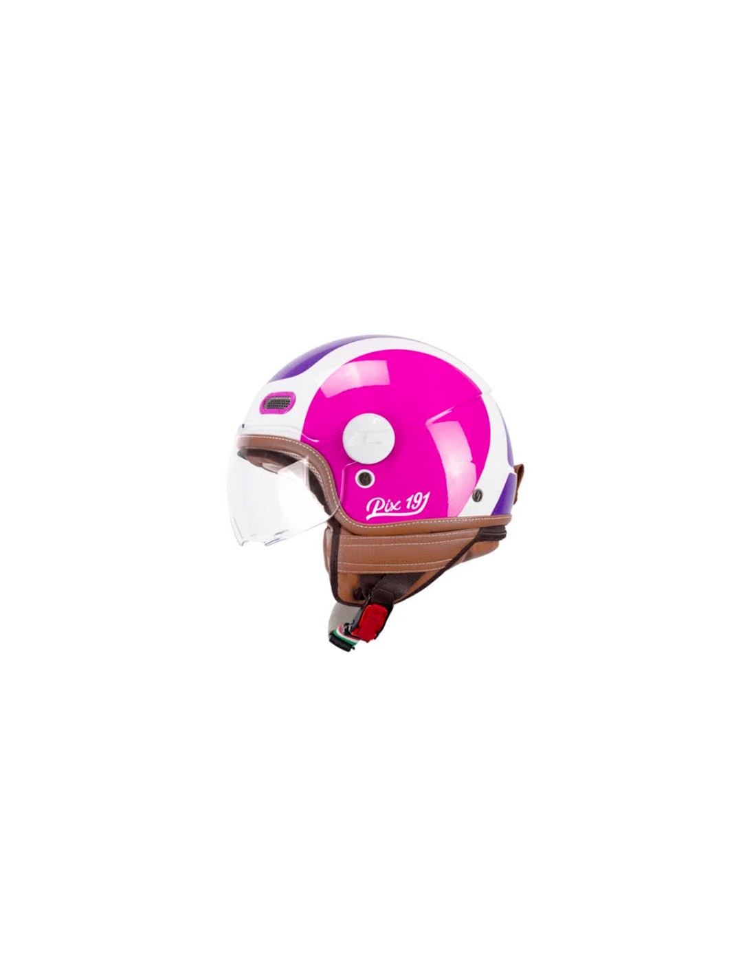 Casco CGM Jet 191 Blanco, Violeta