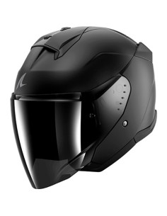 Casco Shark Jet Skwal Dark Shadow Negro Mate